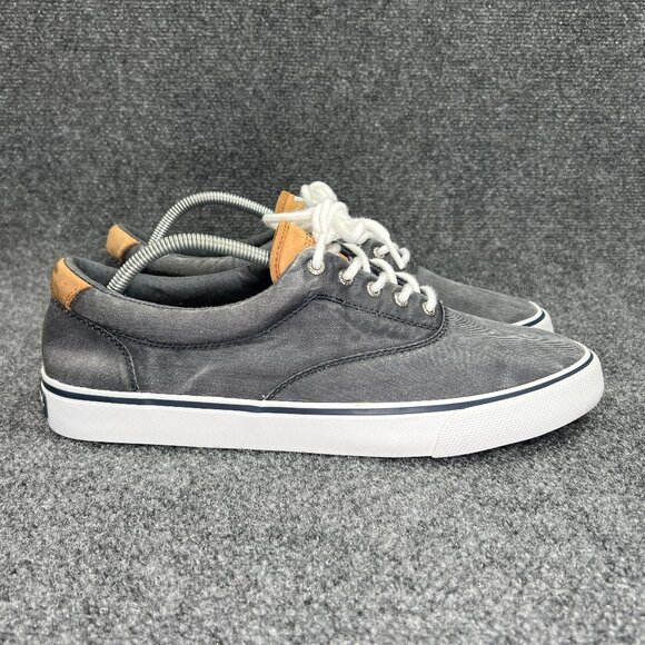 Sperry Striper II CVO Sneakers Mens Size 13 Saltwashed Grey Lace Low Casual Shoe - Picture 1 of 12